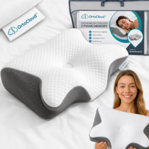 OrtoCloud™ – Ergonomiczna poduszka z Pianki Memory Foam dla zdrowego kręgosłupa